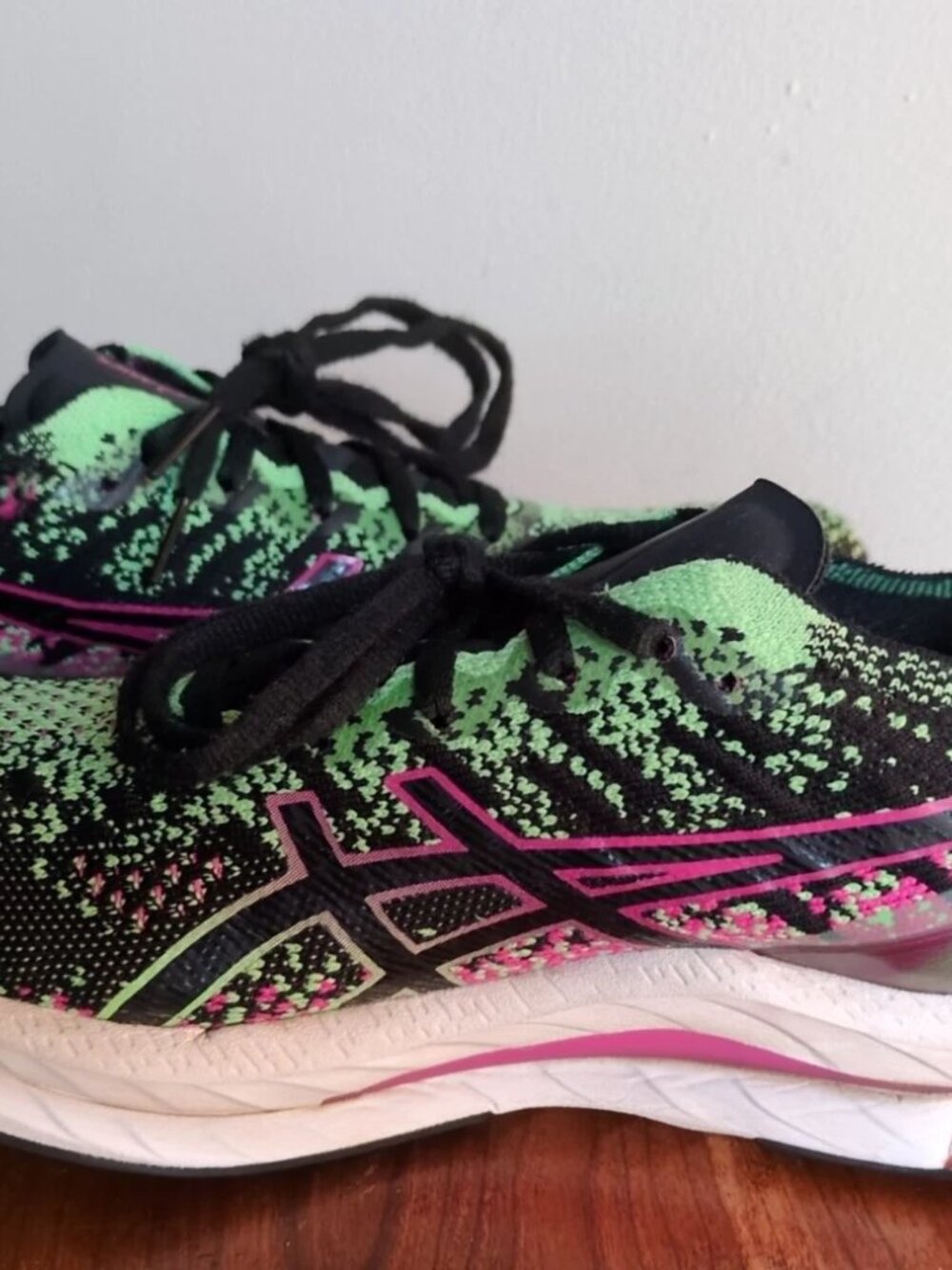 Asics Gel-Kinsei FF Blast Womens Size 9.5 Black Pink Rave Athletic Running Shoes - Picture 9 of 14